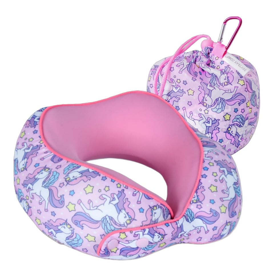 Skytrax Comf unicorn neck pillow cover, ultra-soft and gentle for toddlers.
