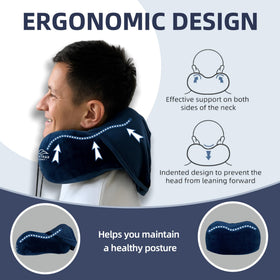 SKYTRAX COMF removable velvet cover keeps the pillow fresh and comfortable trip after trip.