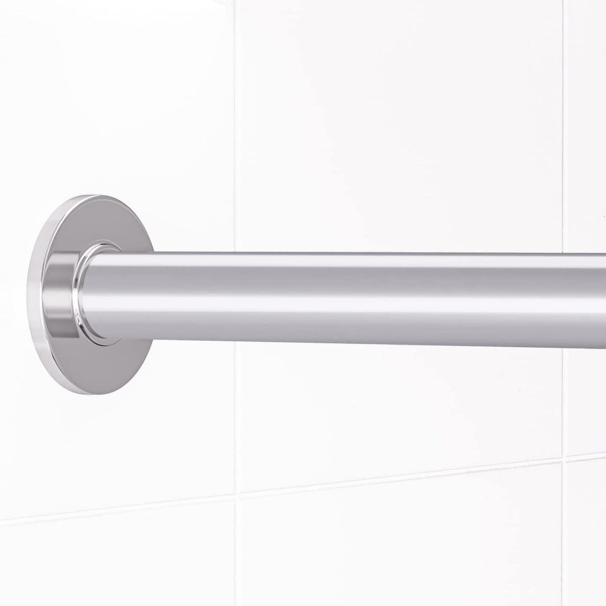 Skywin TidyFriend 58-inch rod cover in front view hides rust with a sleek silver finish