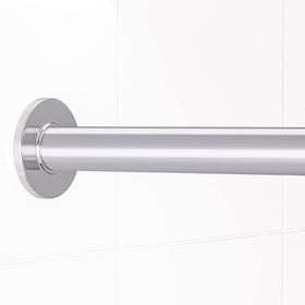 Skywin TidyFriend 58-inch rod cover in front view hides rust with a sleek silver finish