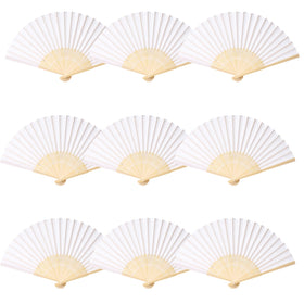 SL crafts fan in white decor accent for weddings and home.