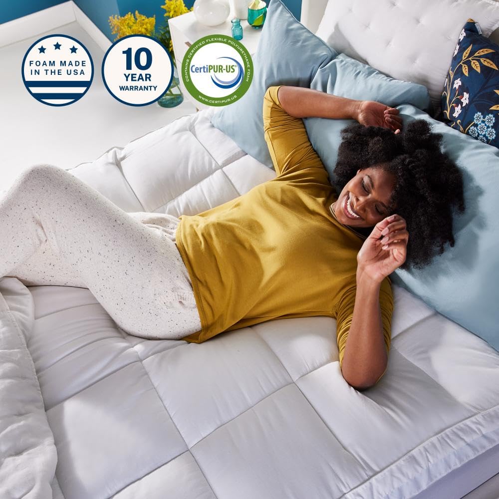 Sleep Innovations medium feel supports various sleep positions for versatile comfort.