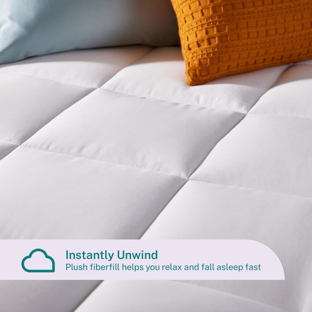 Sleep Innovations US-made topper durable and designed to extend mattress life.