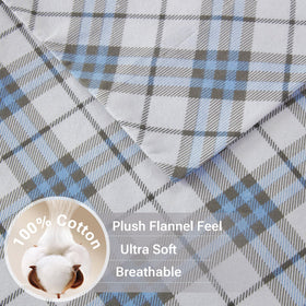 Sleep Philosophy True North stars print enhances cozy bedroom ambiance.