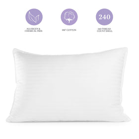 Sleep Restoration 250-thread cotton cover ensures cool, breathable sleep surface.
