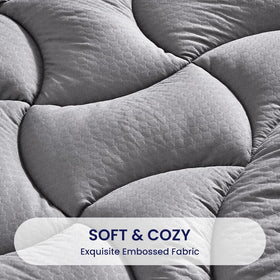 SLEEP ZONE 5D hollow fiberfill offers plush, cozy support.