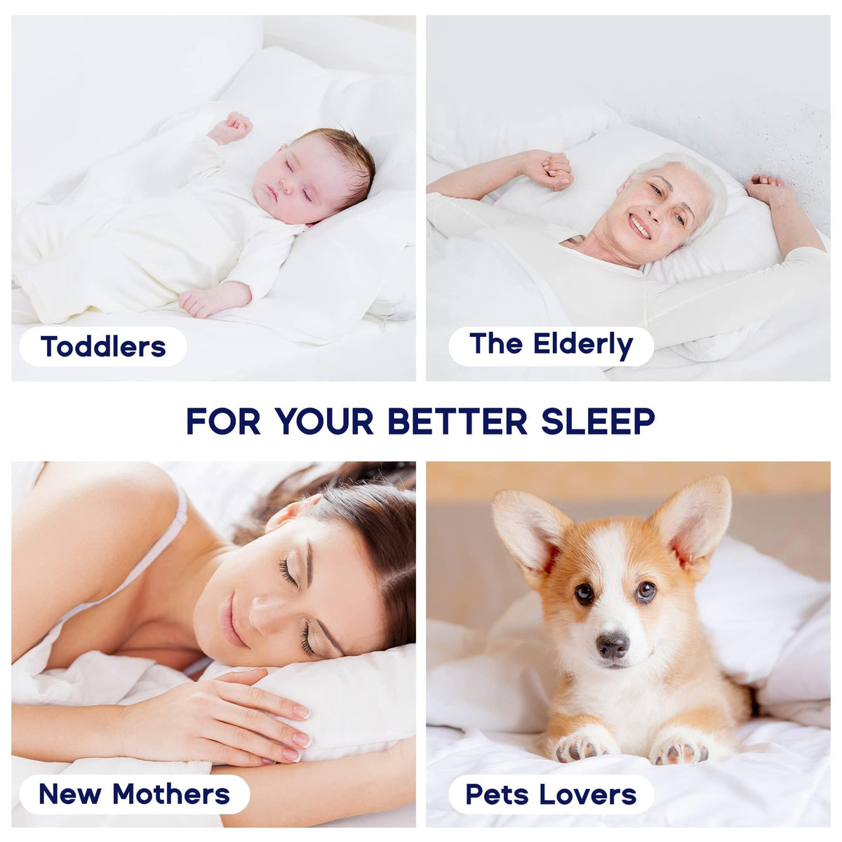 SLEEP ZONE machine washable topper simplifies cleaning and care.