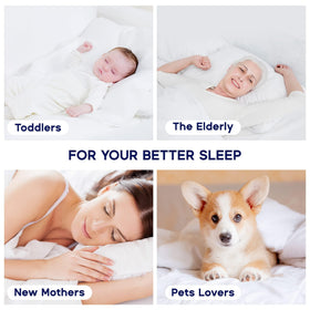 SLEEP ZONE machine washable topper simplifies cleaning and care.