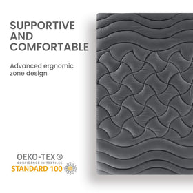SLEEP ZONE machine-washable topper simplifies care and upkeep.