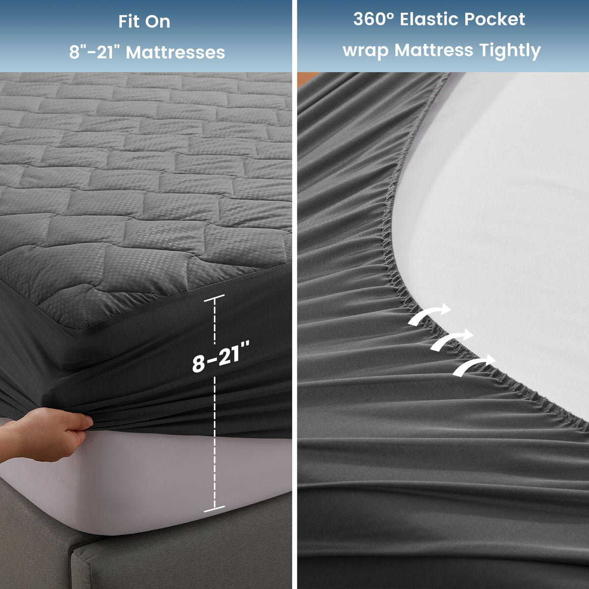 Sleep Zone breathable surface helps regulate temperature for restful nights