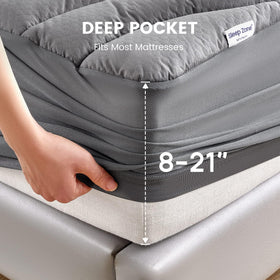 SLEEP ZONE three-zone quilting design provides targeted support for better alignment.