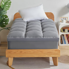 SLEEP ZONE topper deep-pocket stretch fit on mattress