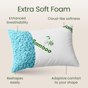 Sleepavo breathable pillow cover—promotes airflow for a dry, cool surface.