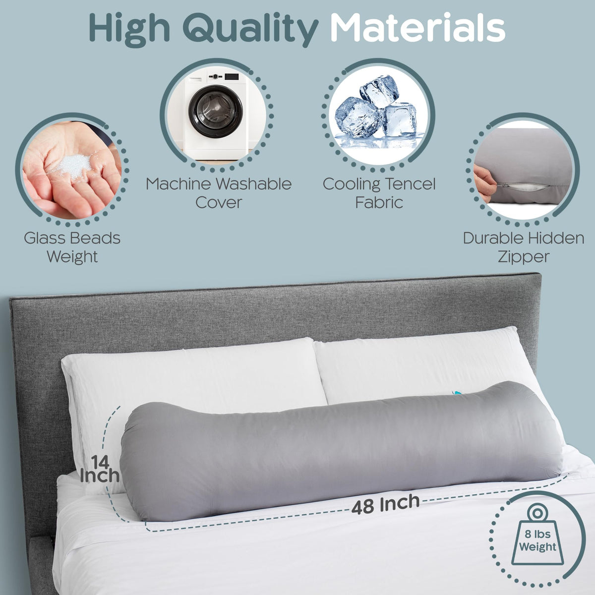 SleepCloud pillow shown in bedroom scene highlighting comfort and support.