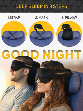 Sleeper Hold compact carry case keeps your pillow organized.