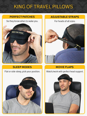 Sleeper Hold ultra-soft strap offers gentle support during travel.