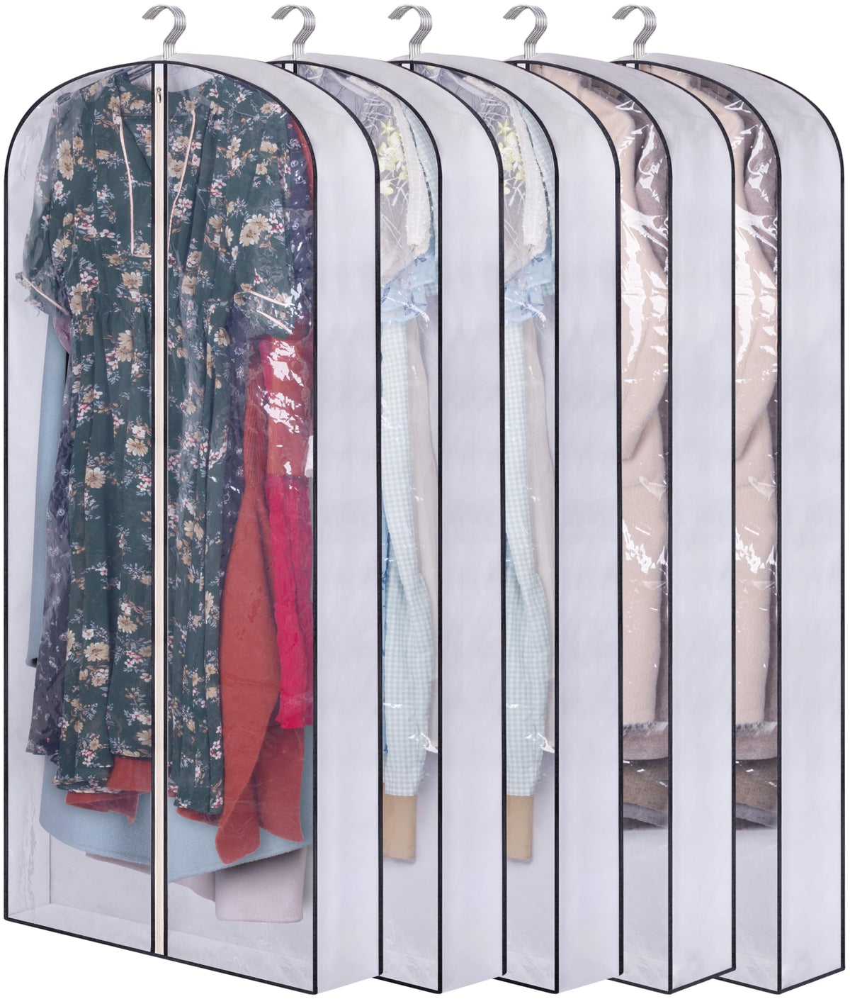 Sleeping Lamb 60-inch garment bag with clear panel for quick garment visibility.