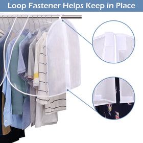Sleeping Lamb adjustable-width protector fits different closet sizes for convenience.
