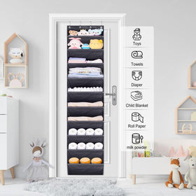 Sleeping Lamb durable oxford fabric resists tearing for long-lasting door storage.