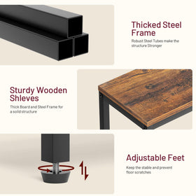 Sleeping Lamb assembly-ready end table ships with tools for quick setup.