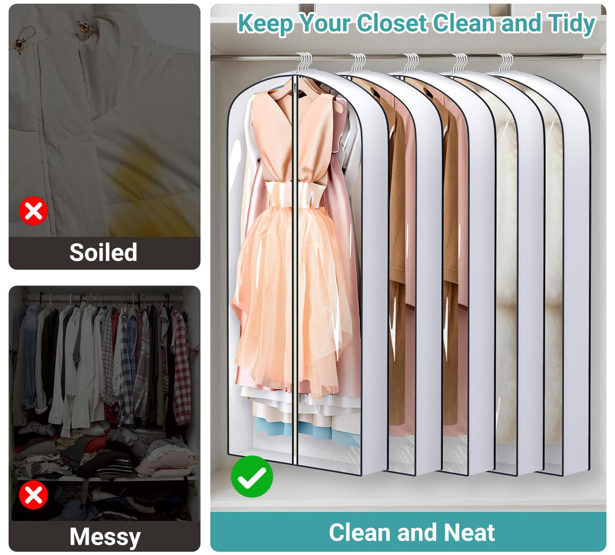 Sleeping Lamb five-pack set is ideal for seasonal clothing and travel protection.