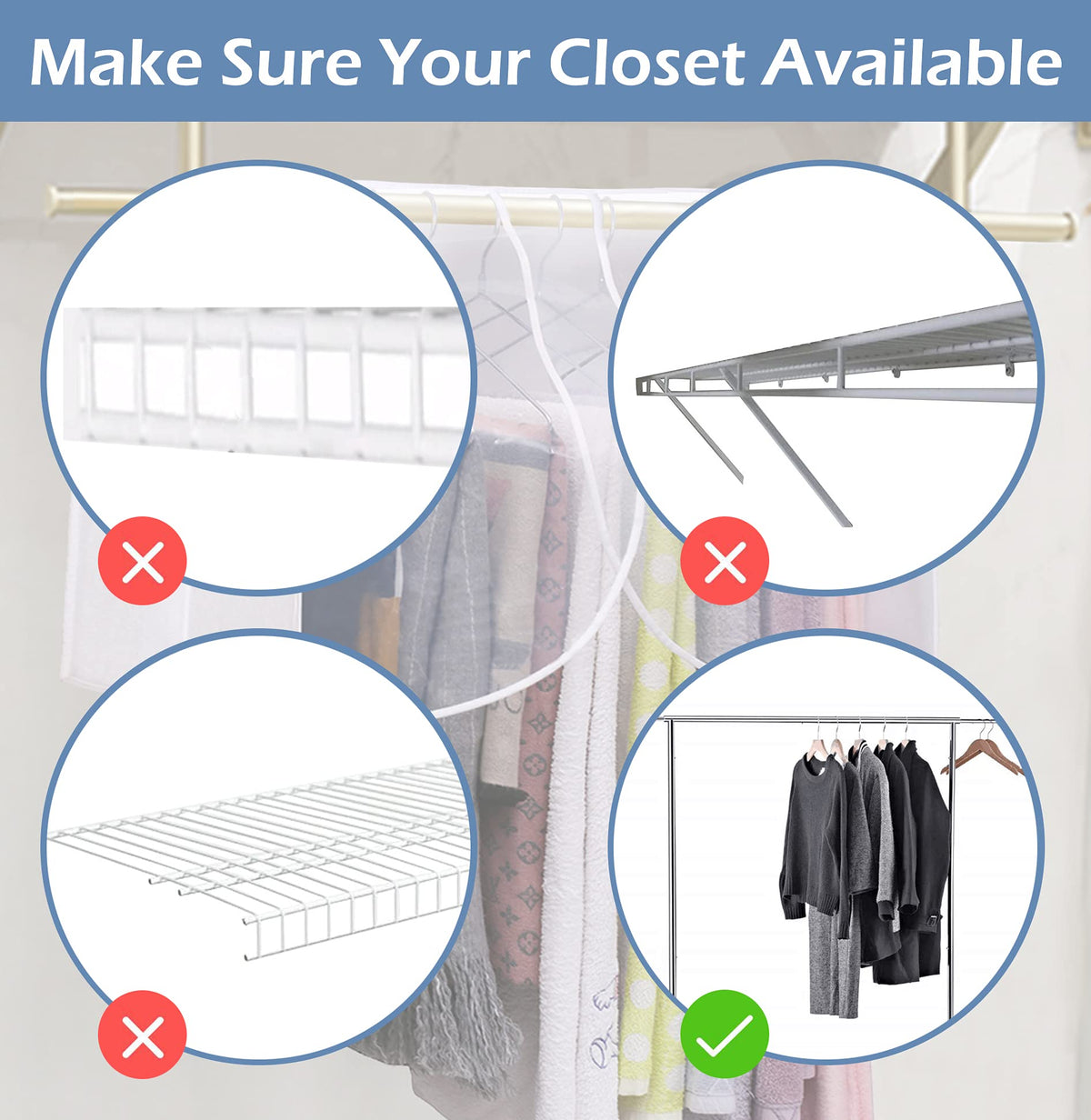 Sleeping Lamb garment protector with clear window lets you see contents easily.