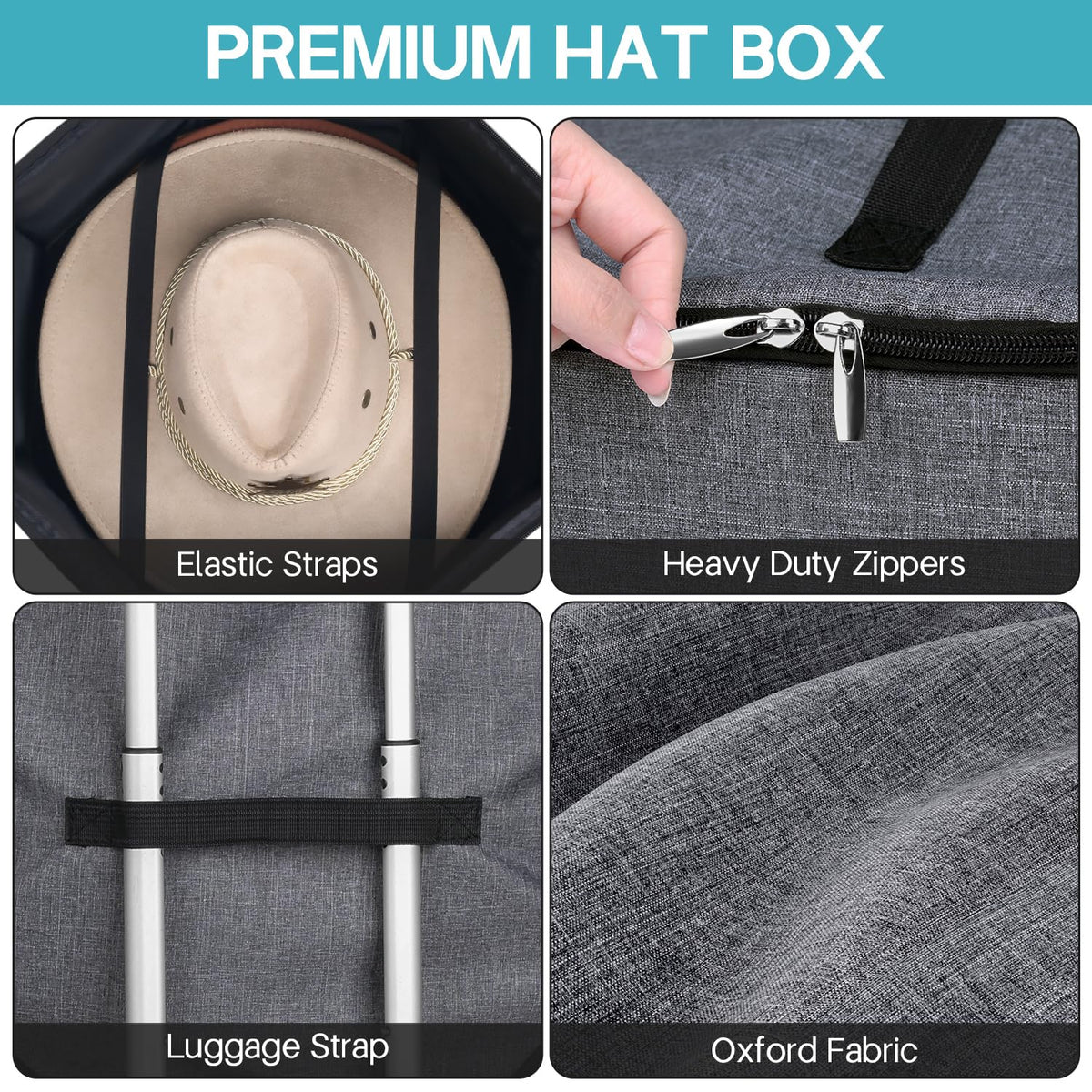 Sleeping Lamb oxford fabric cover resists tears while protecting hats