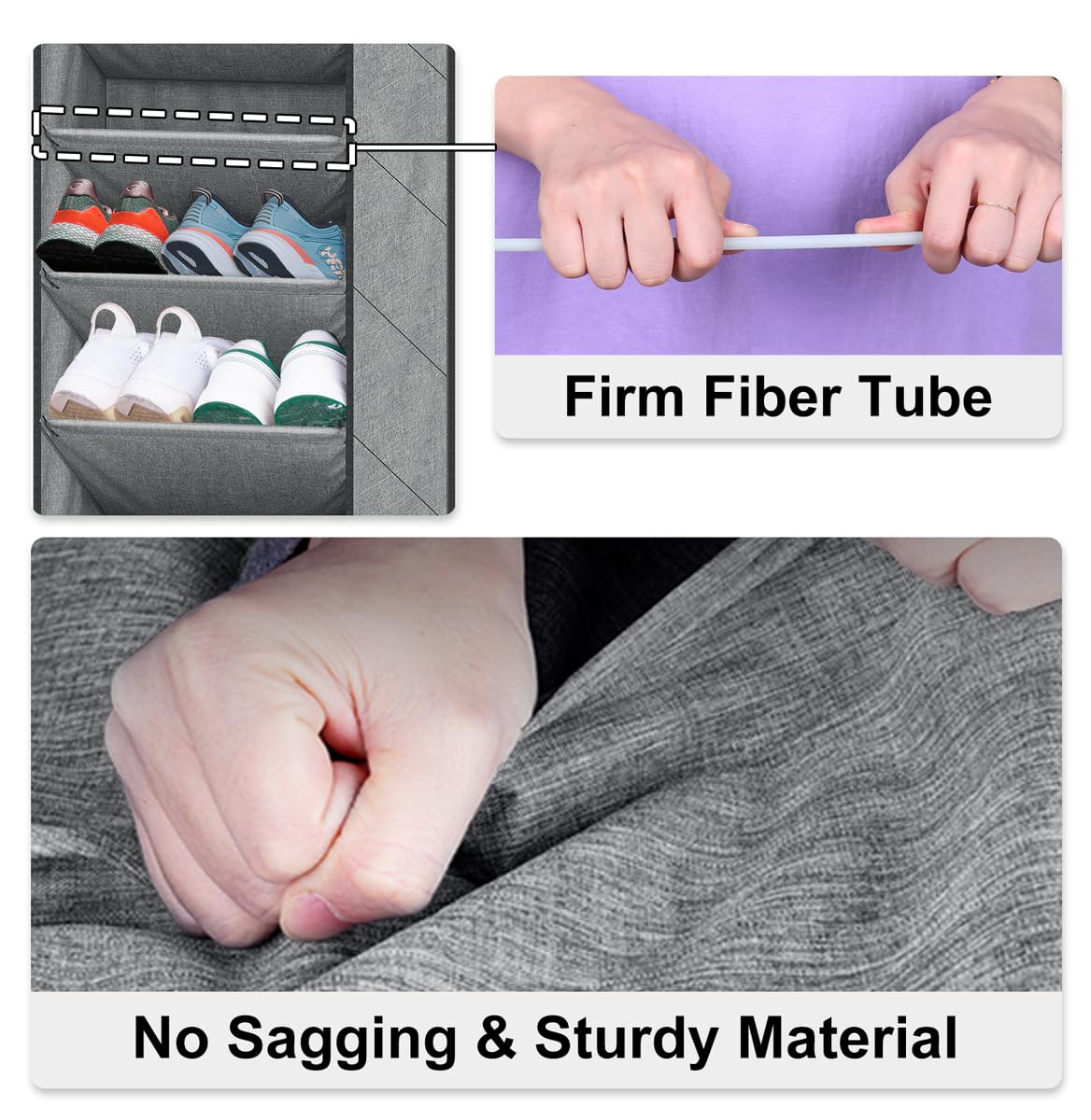 Sleeping Lamb large pockets hold multiple pairs without sagging.
