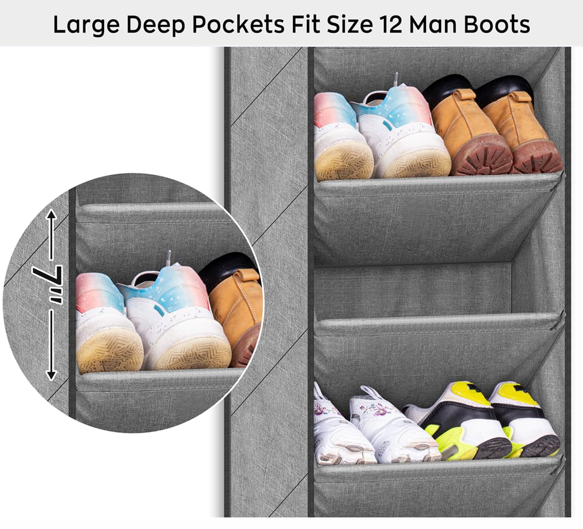 Sleeping Lamb narrow door rack saves space in small rooms.