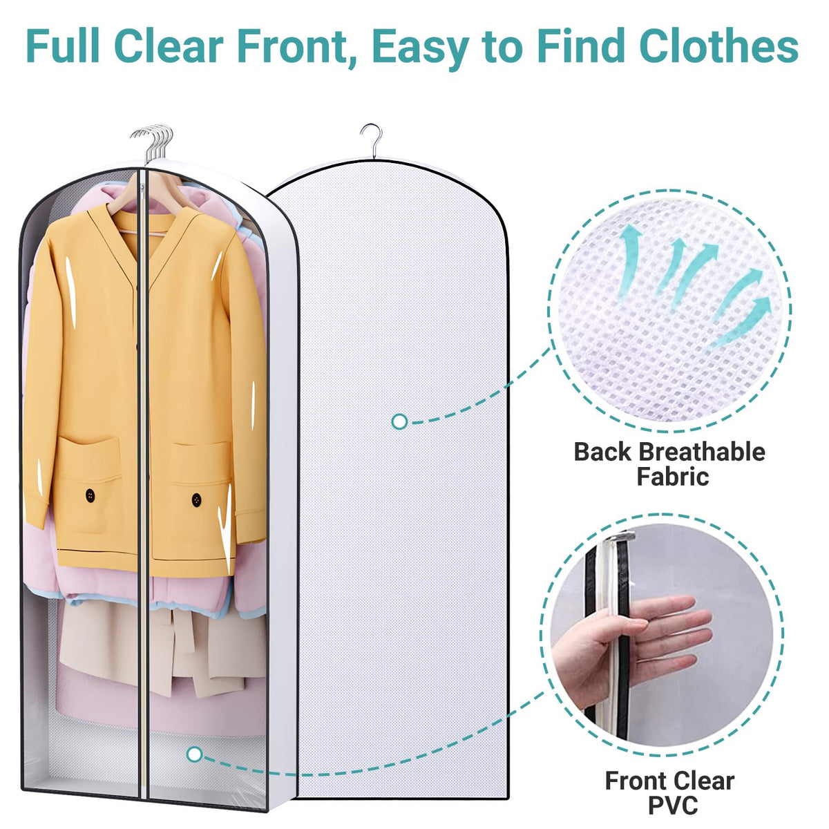 Sleeping Lamb top-hole opening ensures easy hanger access and secure storage.
