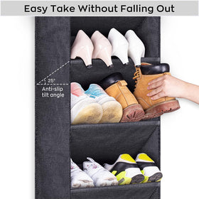 Sleeping Lamb versatile door organizer doubles for bathroom, accessories, or pantry.