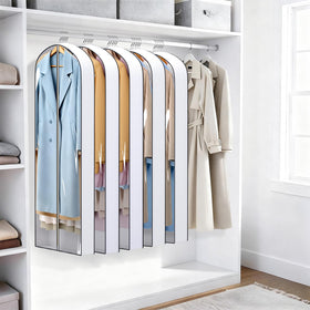 Sleeping Lamb versatile garment protector fits coats, gowns, suits, and wedding attire.
