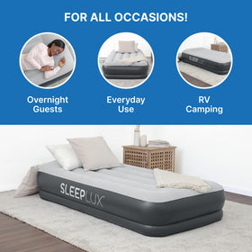 SLEEPLUX screw valve enables easy deflate and compact storage after use.