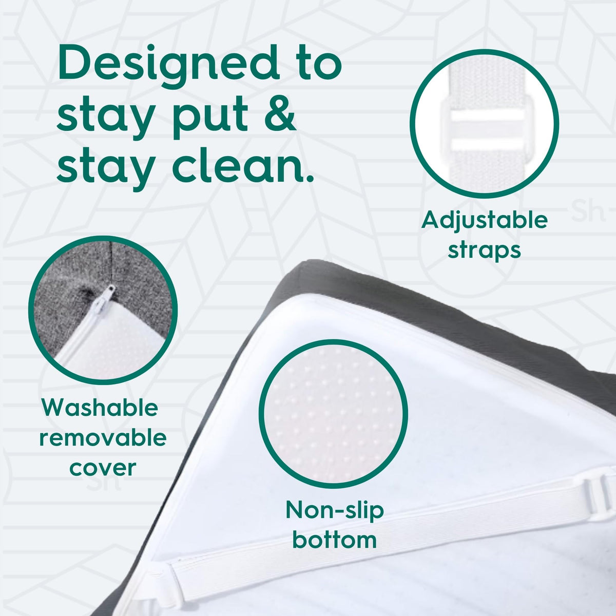 Pressure-relief from the three-inch copper-infused memory foam layer