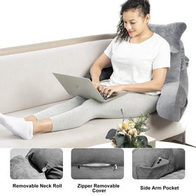 SLIGUY reading pillow built-in carry handle makes moving rooms easy.