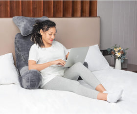 SLIGUY Reading Pillow detachable neck roll provides customizable head support.