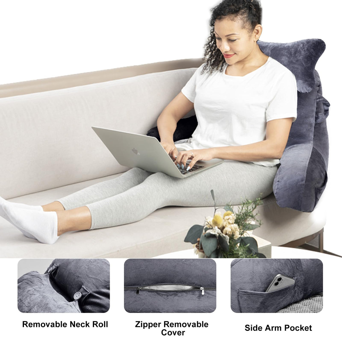 SLIGUY soft velvet cover offers cozy, skin-friendly touch.