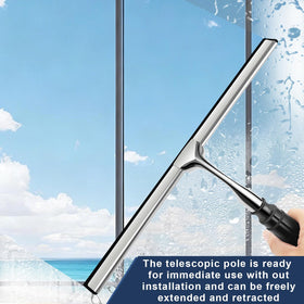 SLIIMU built-in cleaning pad tackles grime before squeegeeing.