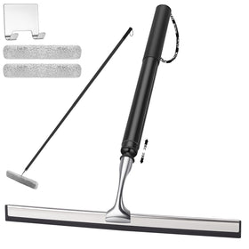 SLIIMU squeegee pole ready for high-reach window cleaning.