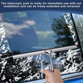 SLIIMU telescopic pole extending from 17 to 60 inches for tall glass.