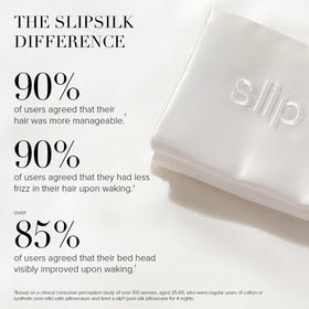 SLIP product with invisible zipper highlights easy nightly use
