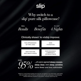 Slip Pure Silk Pillowcase anti-bed head reduces morning tangles and frizz