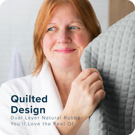 SlipX Solutions PillowTop Bath Mat crafted from natural rubber for durability