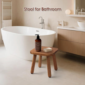 Slirike step stool ideal as a bathroom footrest with moisture-friendly finish