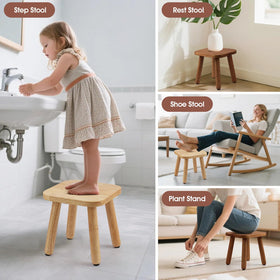 Slirike stool with detachable legs for compact storage