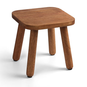 Slirike solid wood step stool in walnut shows rich grain for durable indoor use