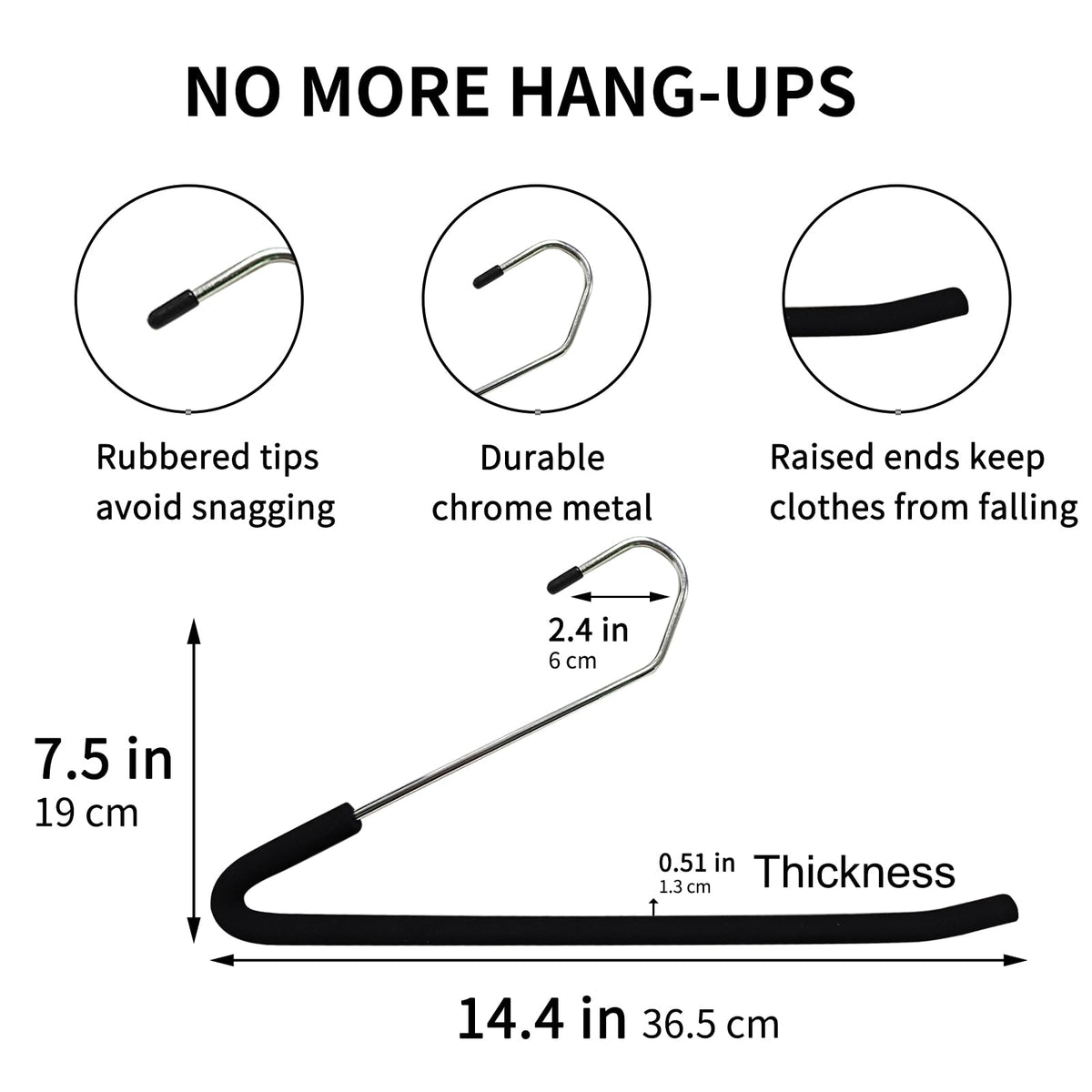 SLMT versatile hangers suit jeans, dress slacks, and casual pants with organized storage