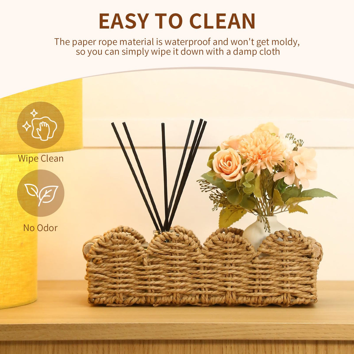 SlopHaul low-profile design fits on shelves countertops and cabinets.