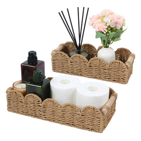 SlopHaul storage basket medium holds toilet paper rolls neatly for easy access.