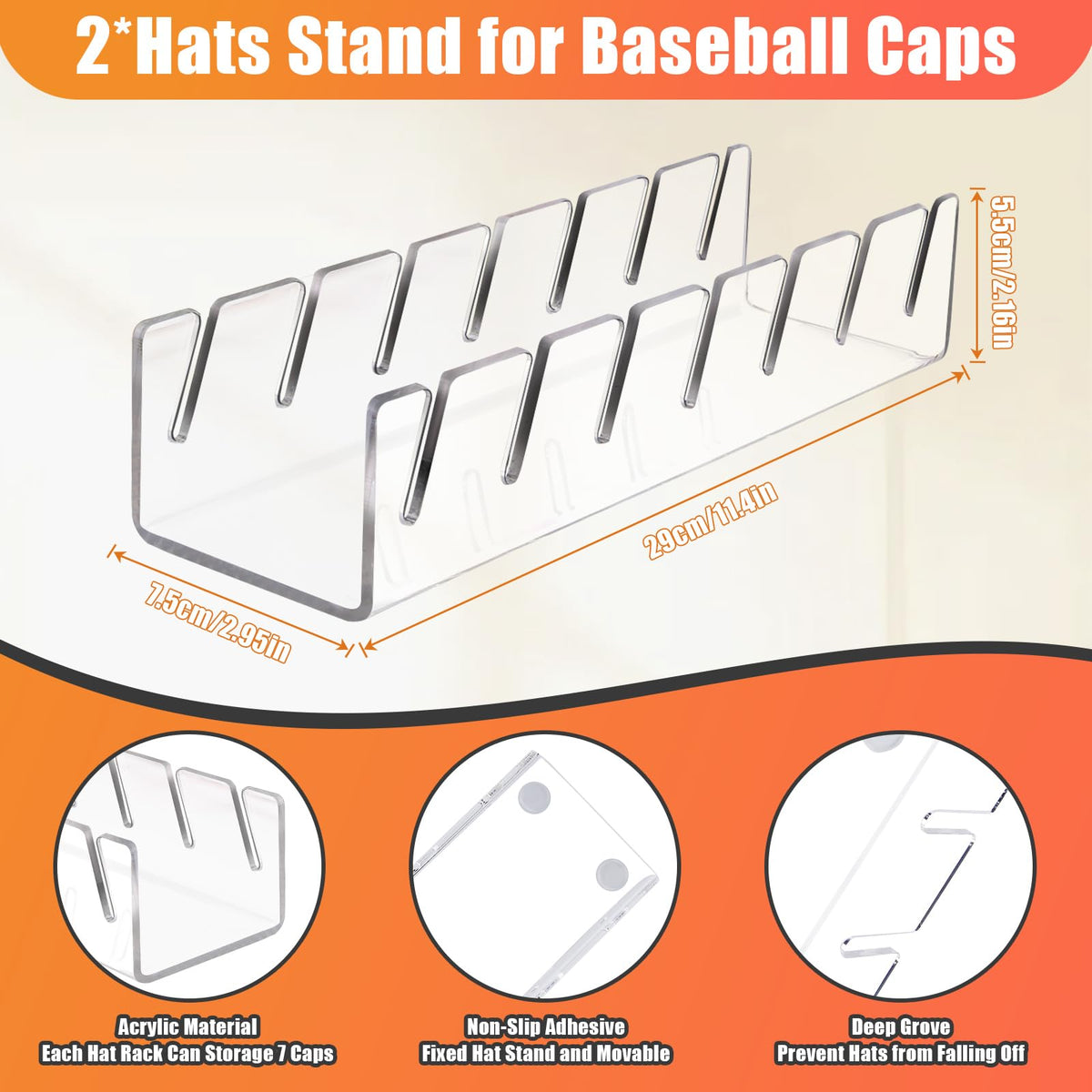 Sloworld renter-friendly, no-install hat rack fits contemporary homes.